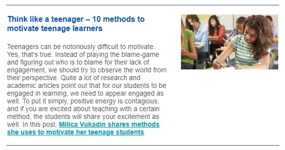 Think Like A Teenager 10 Methods To Motivate Teenage Learners