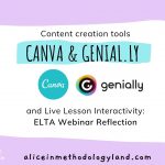 Canva & Genial.ly Tutorial and Activity Examples+ Focusing on Live Lesson Interactivity