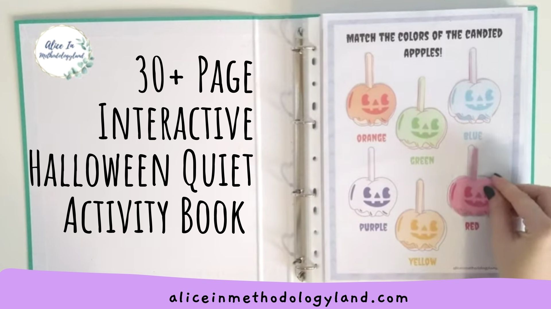 ? 30+ Page Interactive Halloween Quiet Activity Book